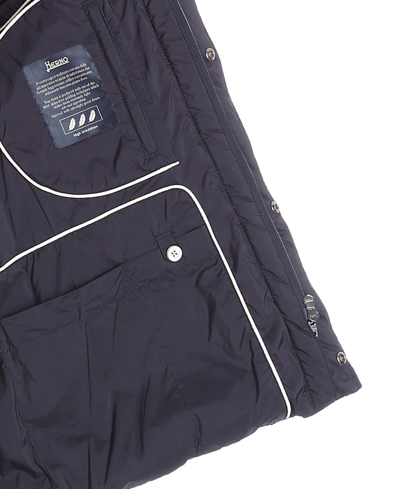 Blaue gesteppte "Montgomery" Daunenjacke