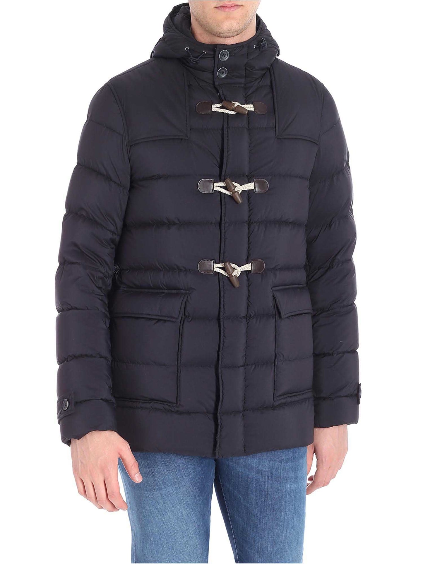 Blaue gesteppte "Montgomery" Daunenjacke