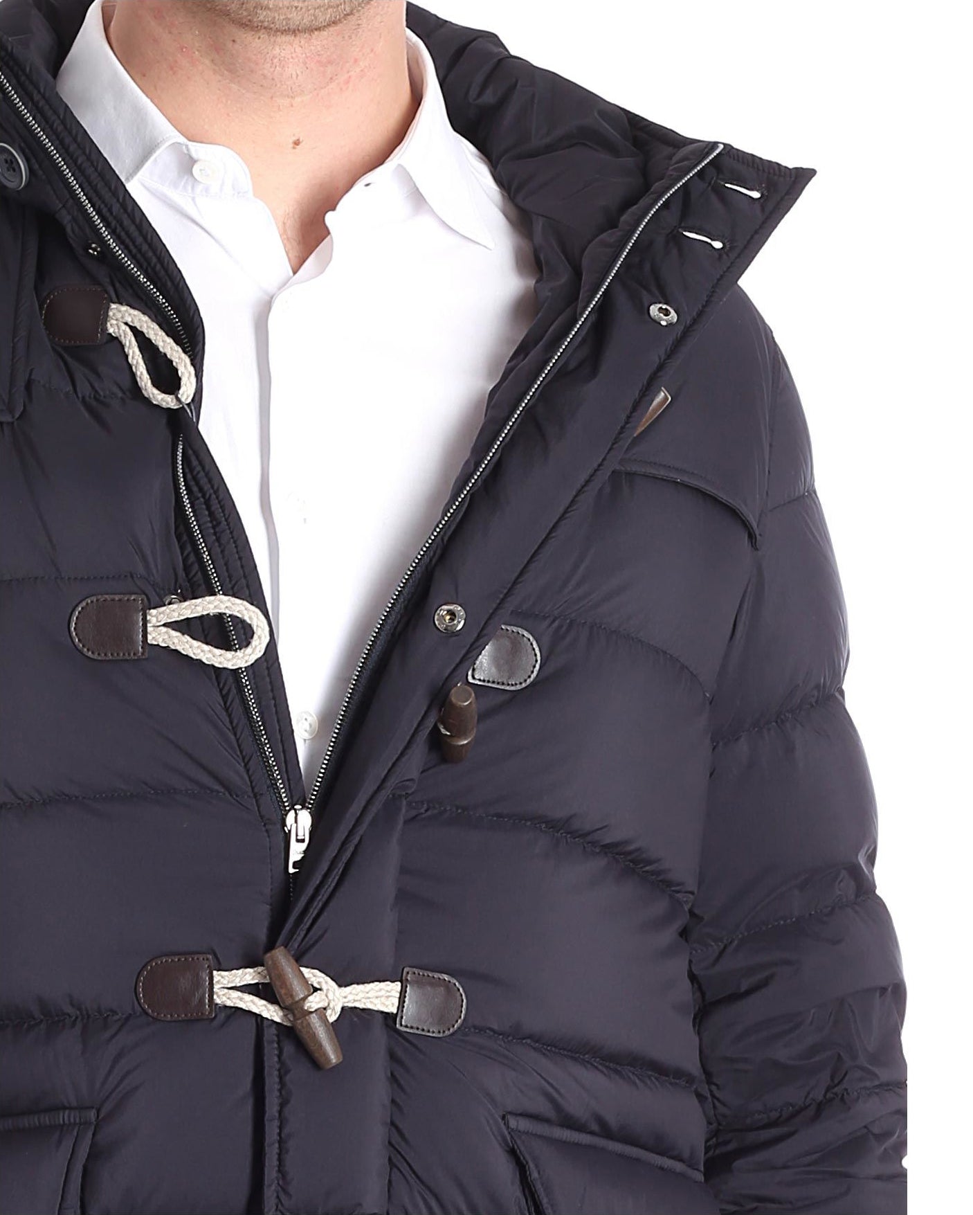 Blaue gesteppte "Montgomery" Daunenjacke