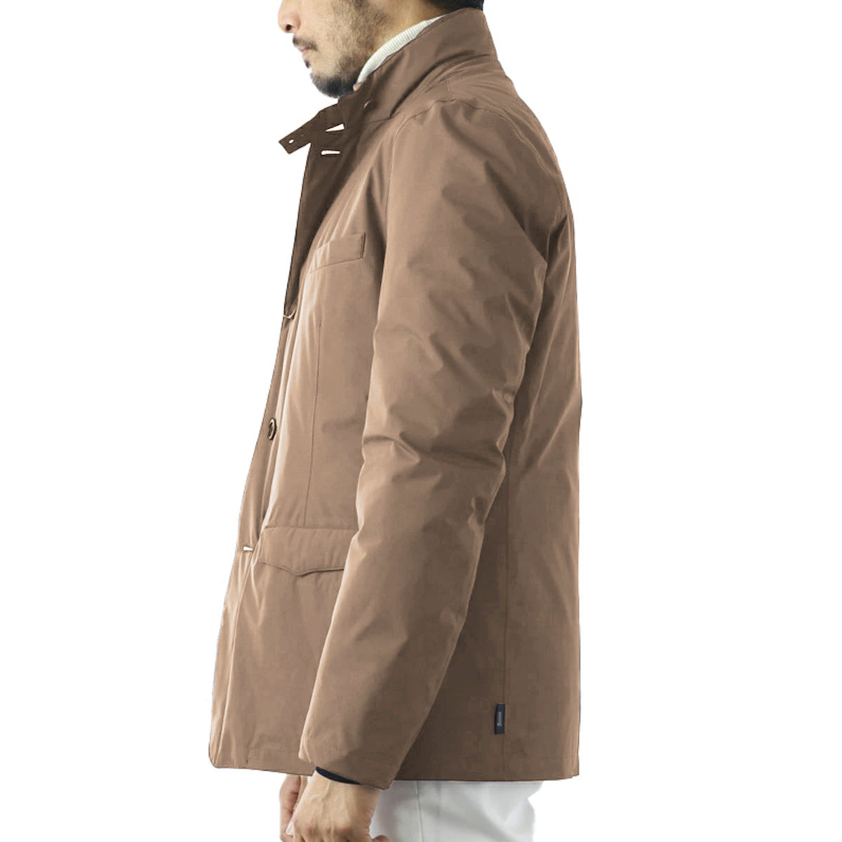 Beige Polyester Daunenjacke