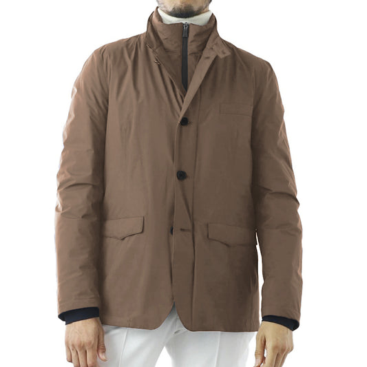 Beige Polyester Daunenjacke