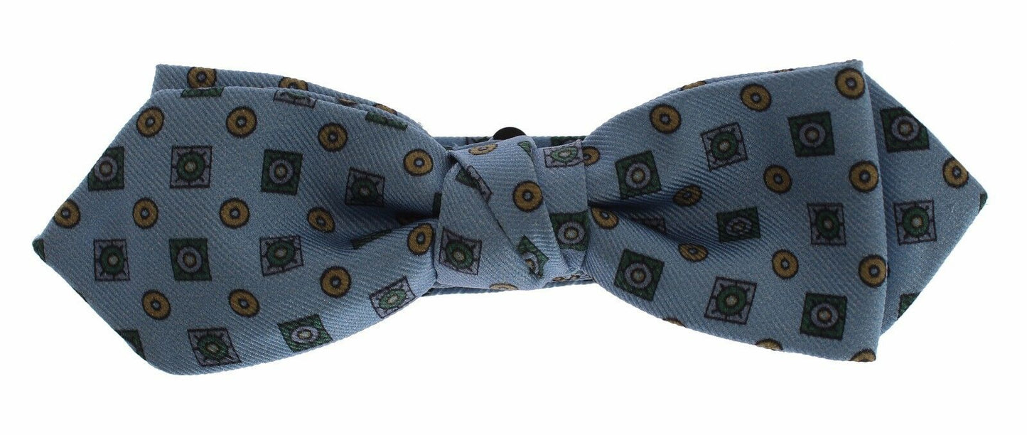 Blaue Seidenfliege Leder Herrengürtel Geschenkbox