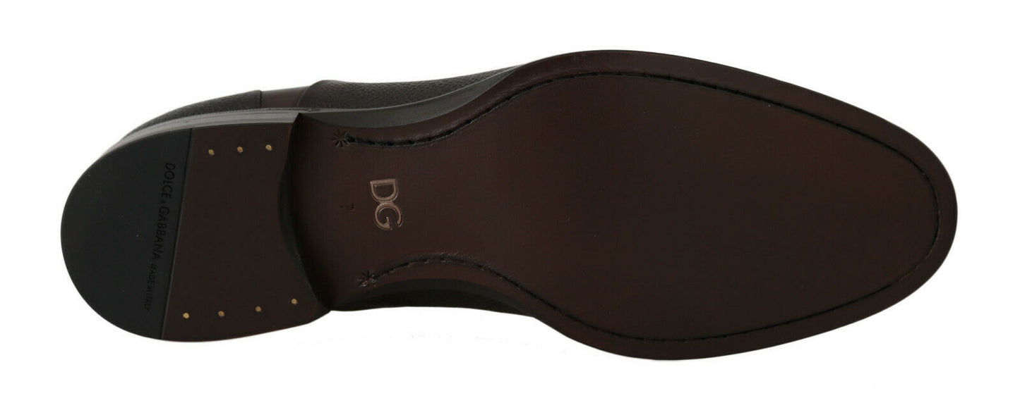 Braun Leder Laceups Kleid Herrenschuhe