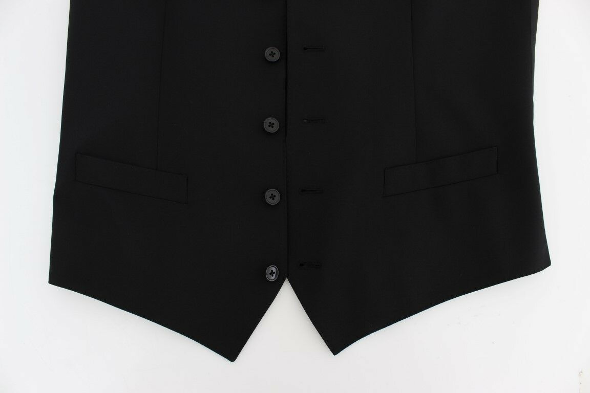 Schwarzes formelles Kleid Gilet Jacke Weste