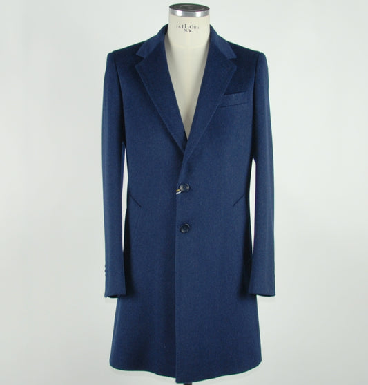 Blaue Wolljacke Mantel