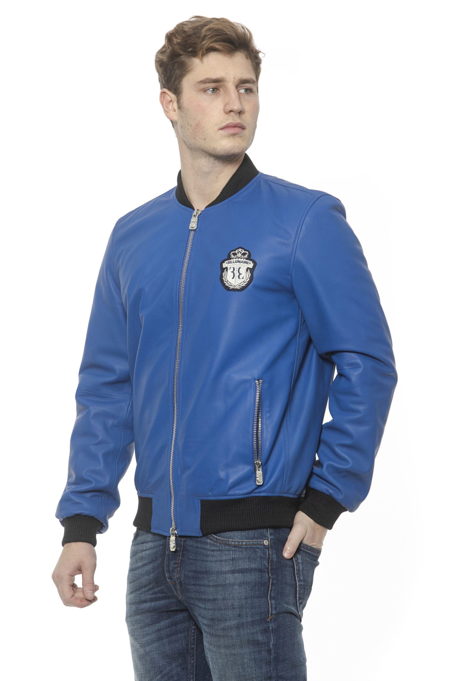 Blaue Jacke