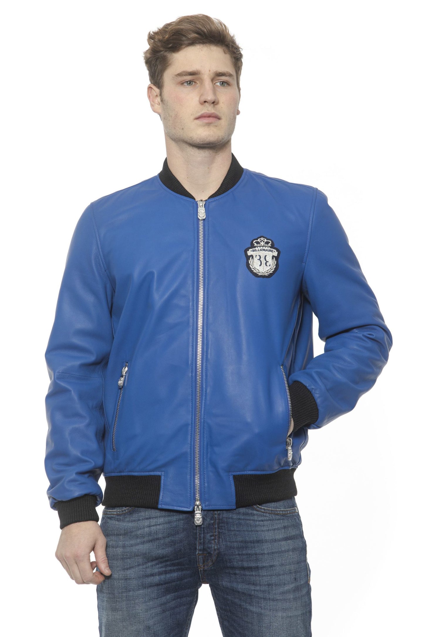 Blaue Jacke
