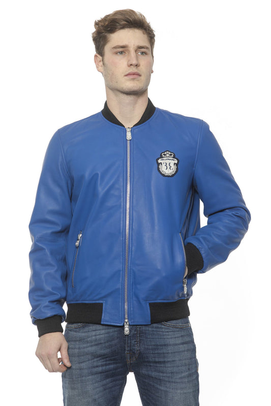 Blaue Jacke