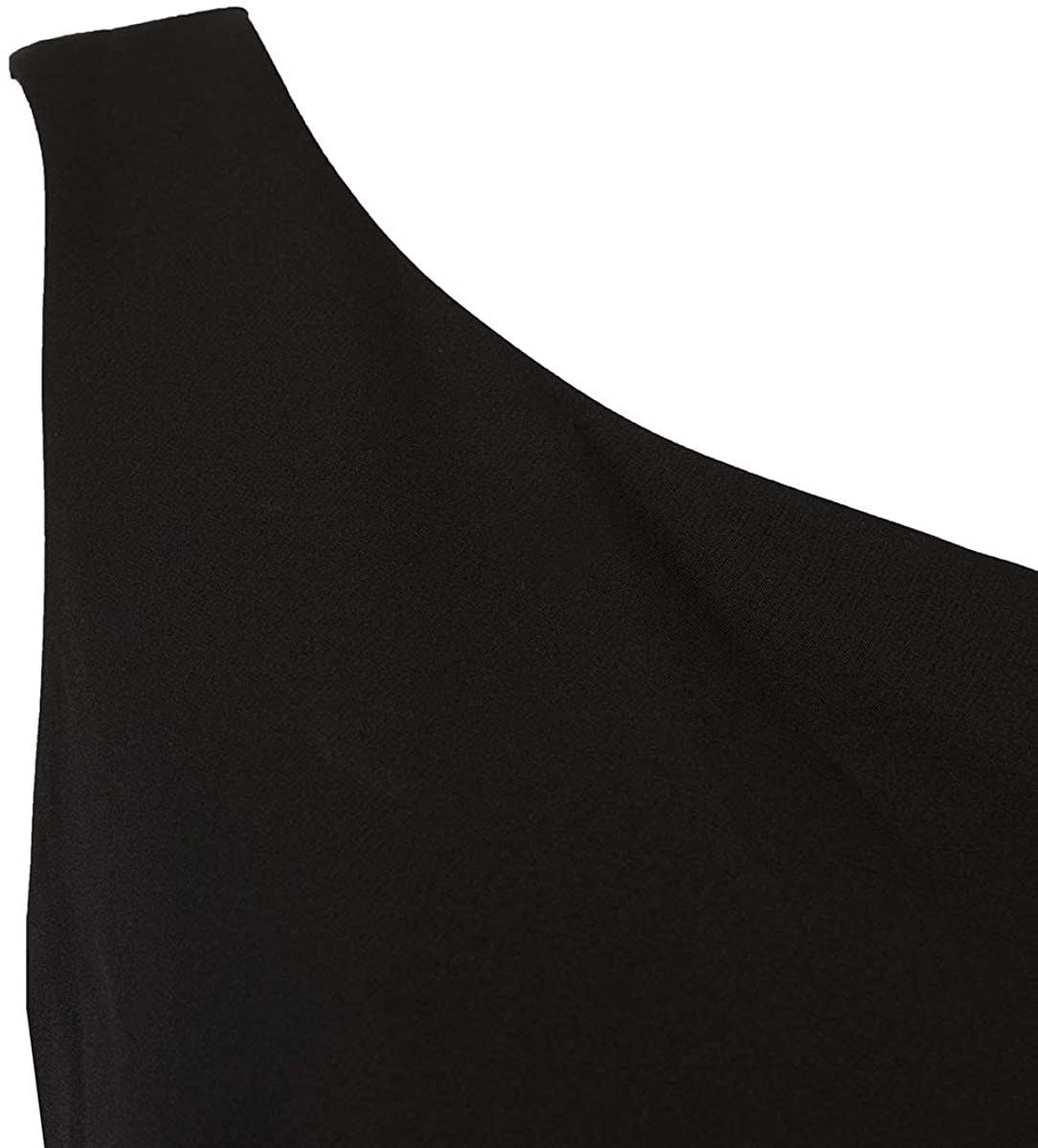 Schwarzes Polyester-Soft Fit Kleid