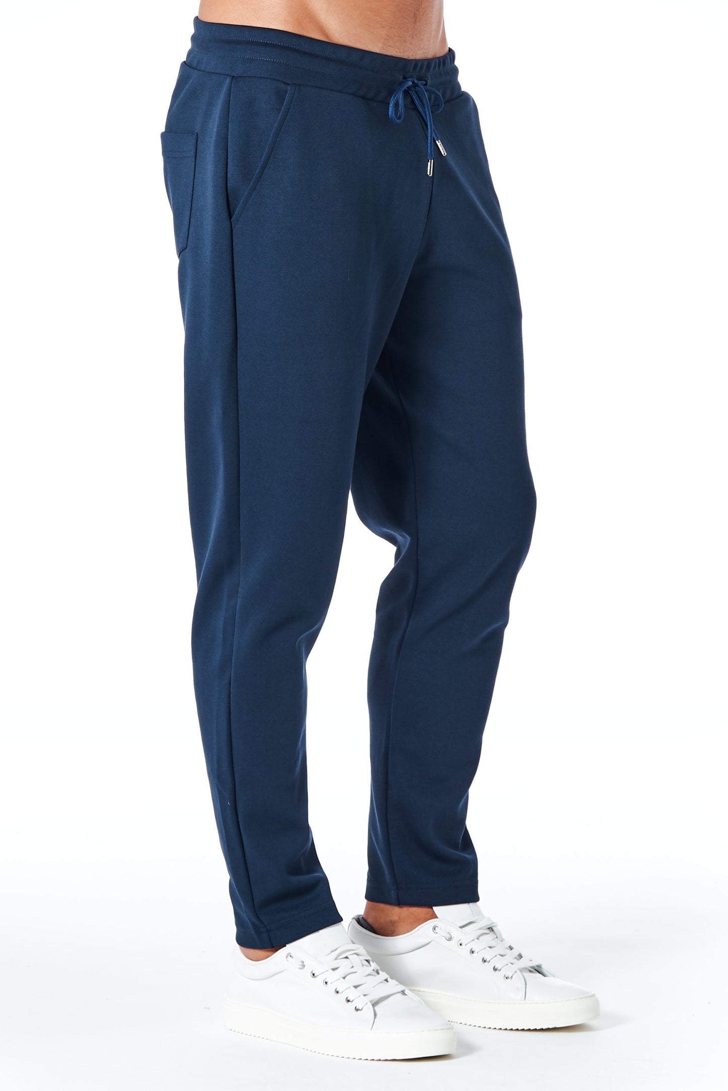 Blaue Jogginghose aus Baumwolle und Polyester Hose