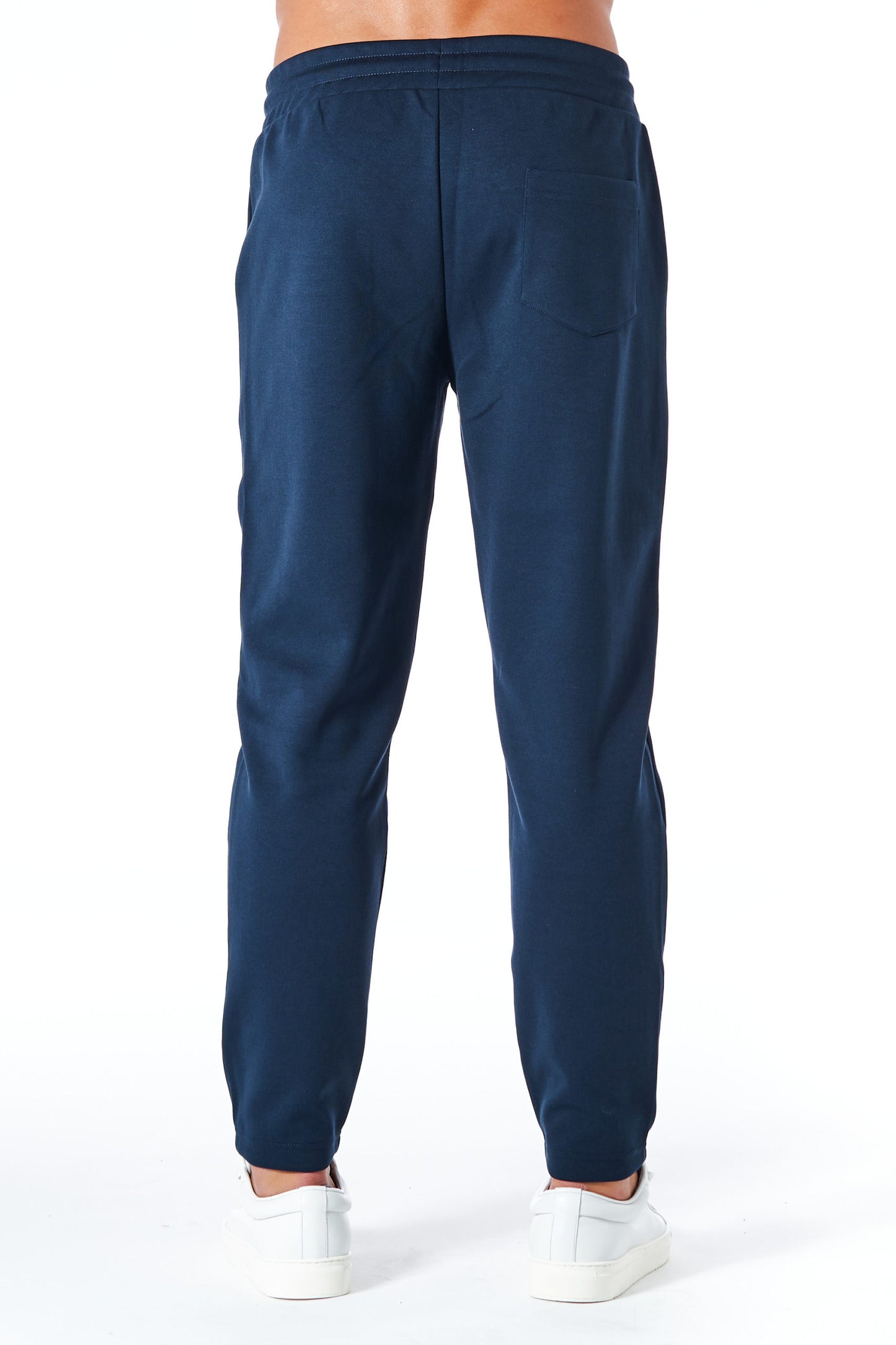 Blaue Jogginghose aus Baumwolle und Polyester Hose