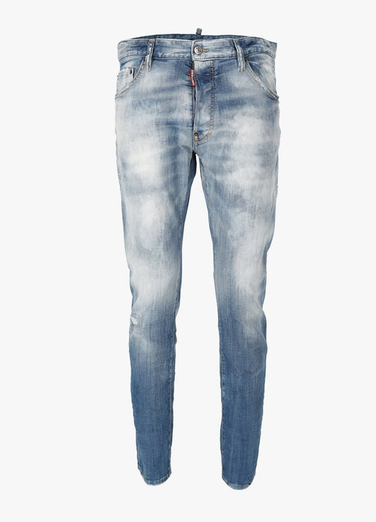 Cool Guy Five Pocket Jeans aus blauer Baumwolle