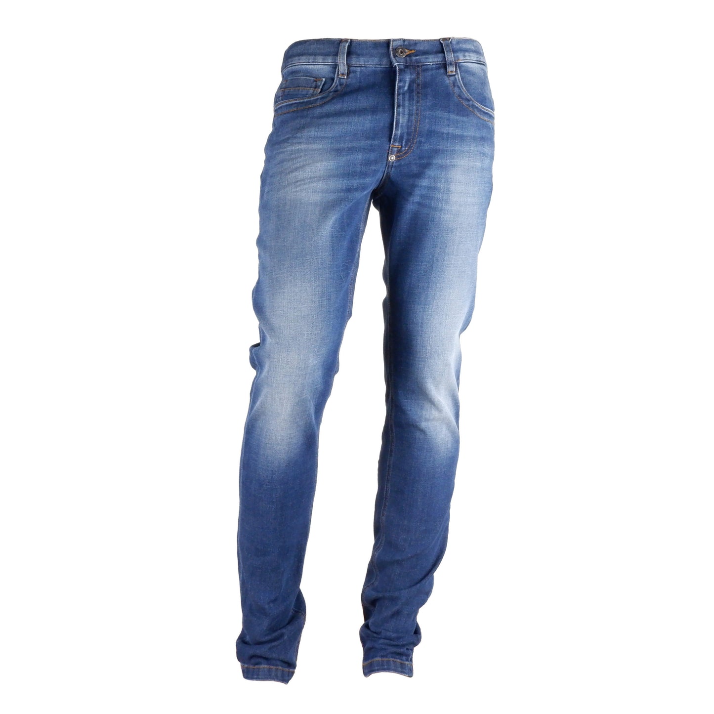 Blaue Baumwolle Regular Fit Jeans