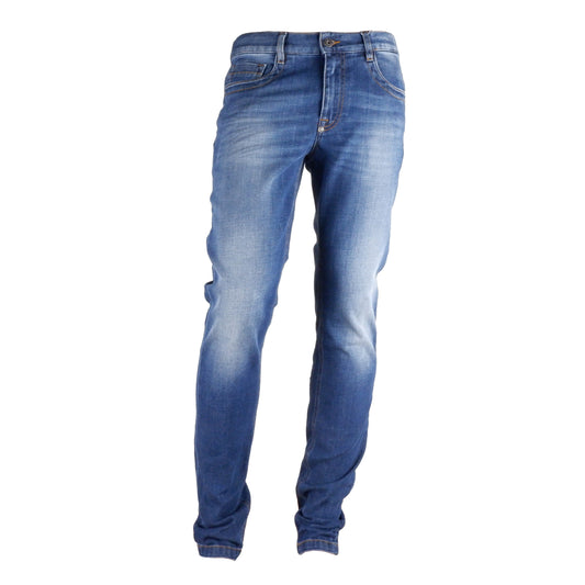 Blaue Baumwolle Regular Fit Jeans