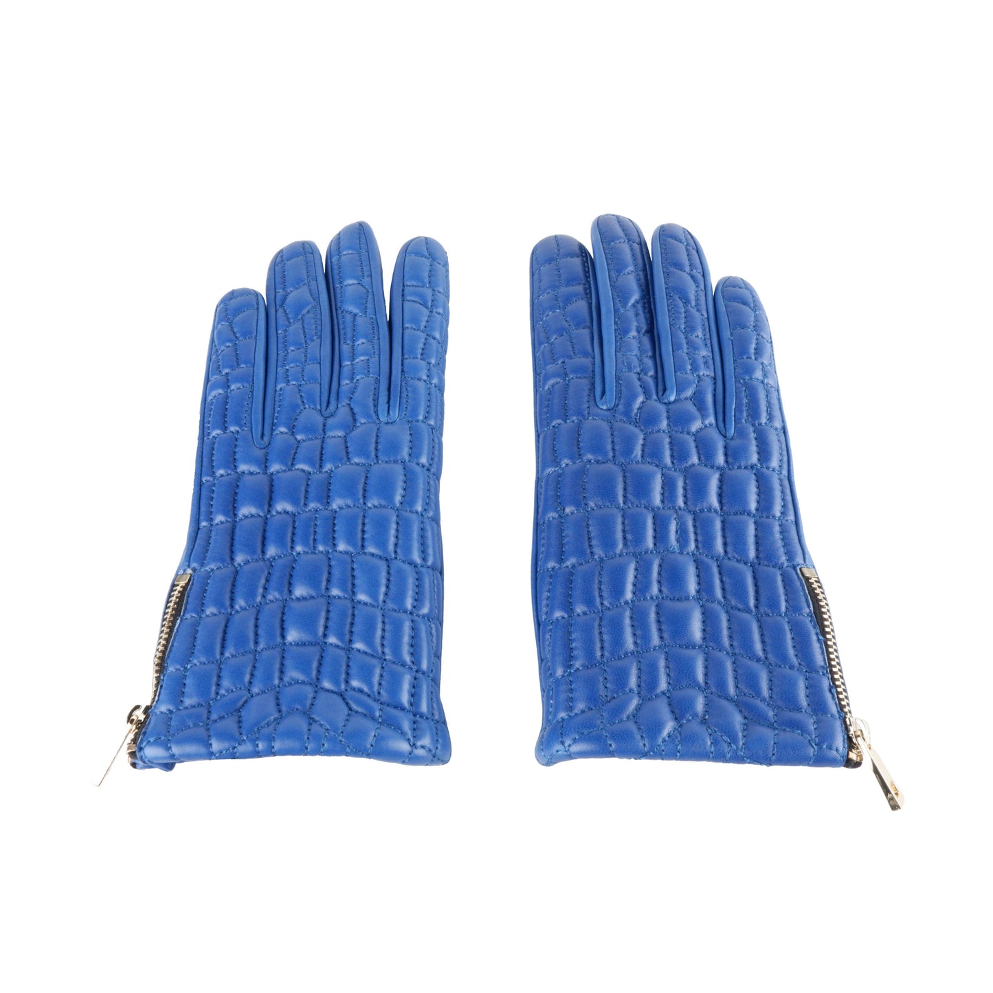 Blau Cqz.003 Lammleder Handschuhe