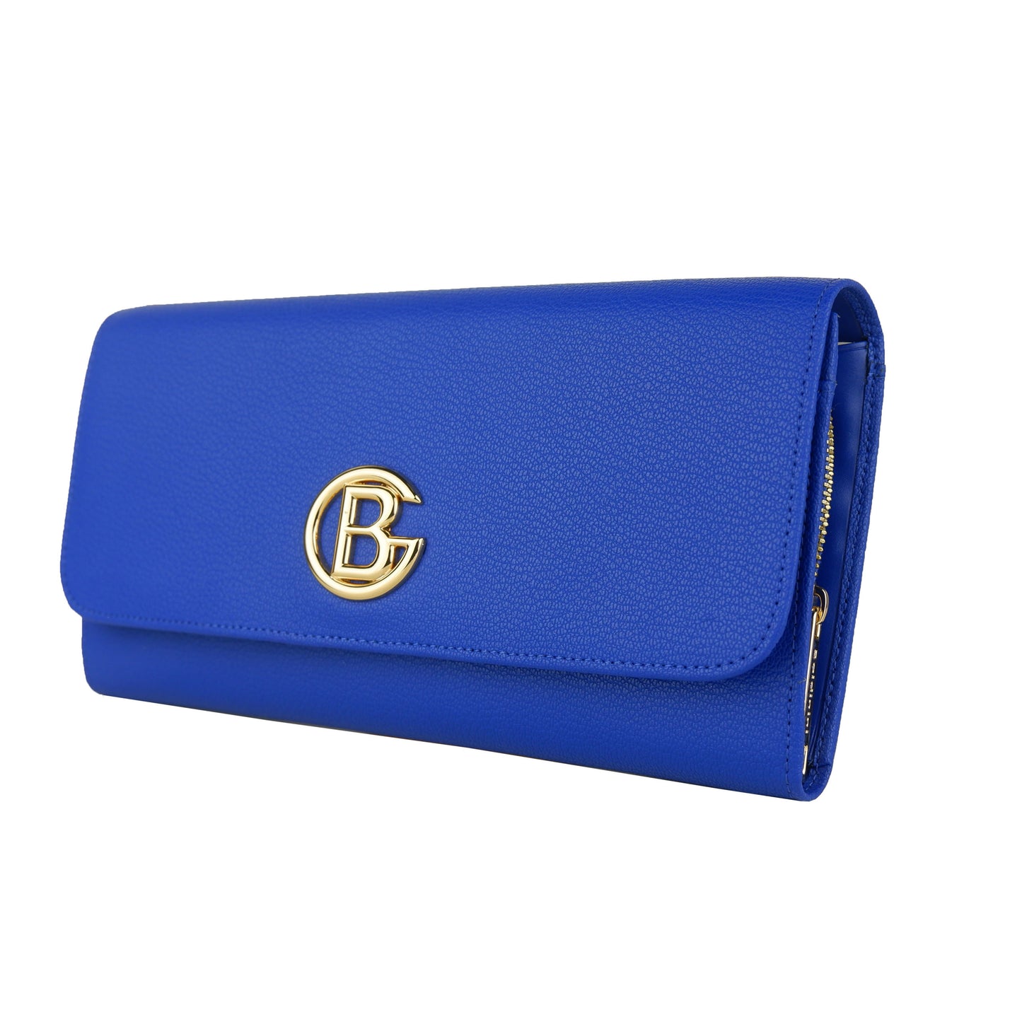 Blaue Kalbsleder Crossbody Umhängetasche