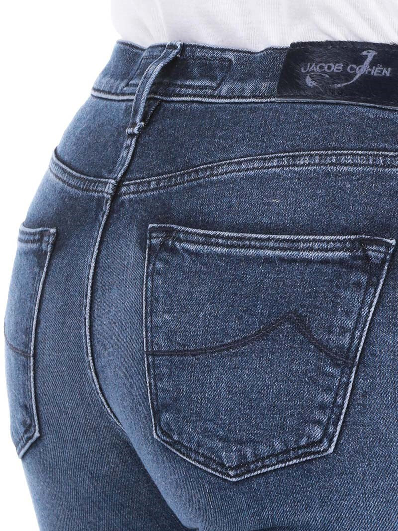 Blaue Kimberly Slim Fit Jeans aus Baumwolle